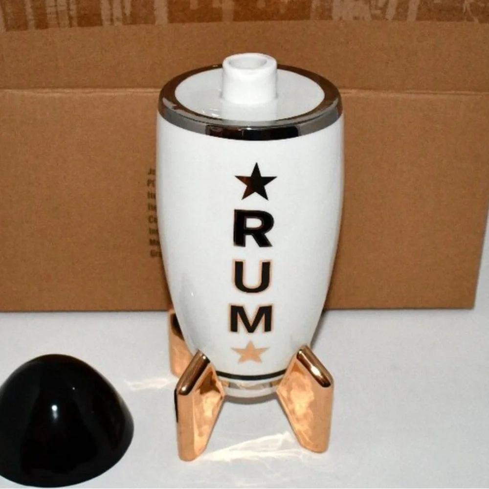 NEW JONATHAN ADLER PORCELAIN ROCKET RUM DECANTER NEW IN BOX